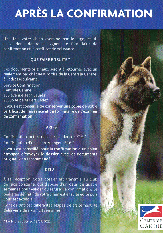 Après la confirmation